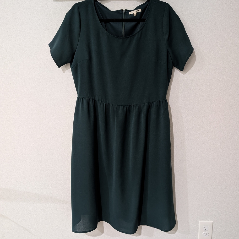 JessaKae Deep Green Mini Dress